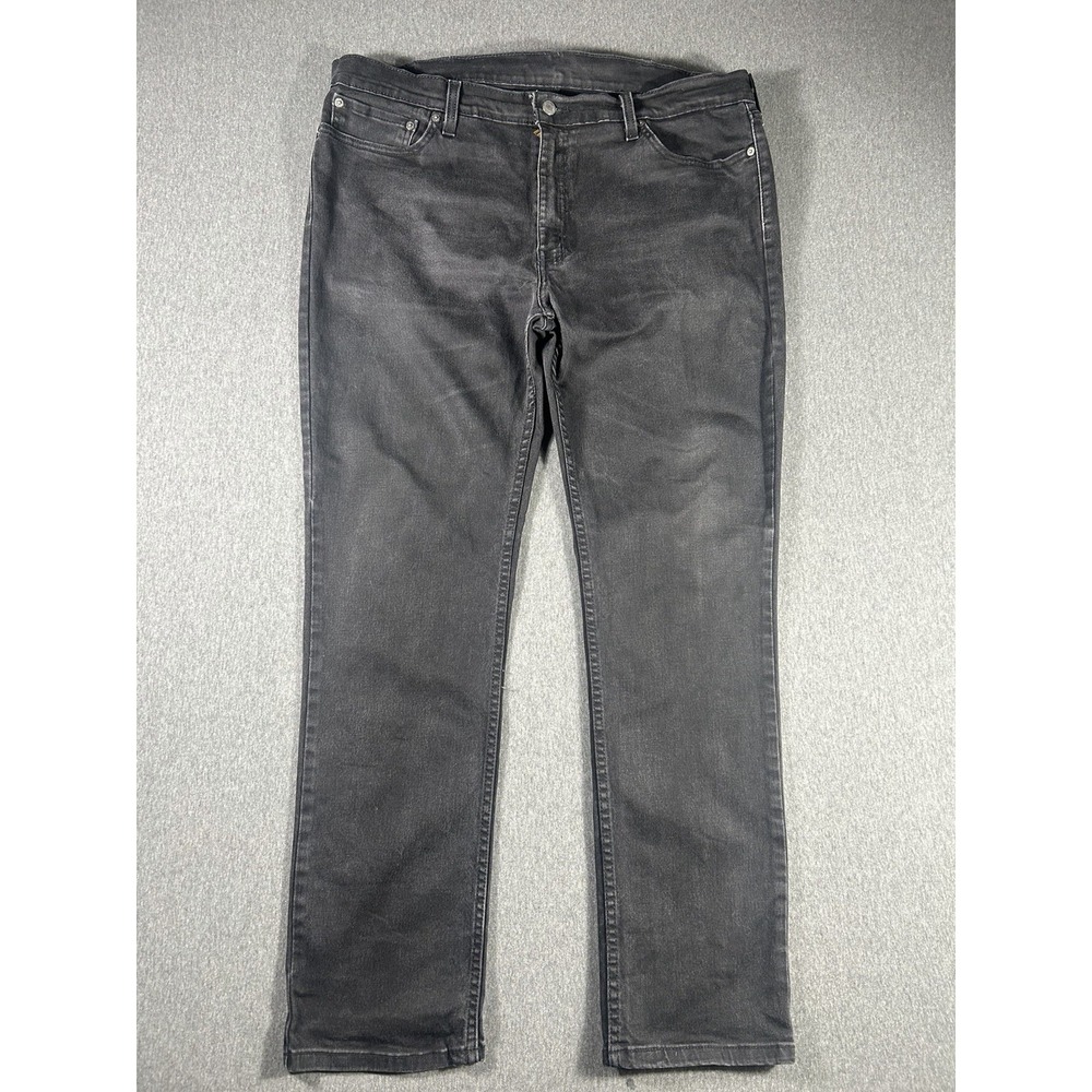 Levi's 511 Slim Fit Black Denim Jeans Size 40x32 Made In Mexico